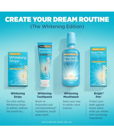 Lumineux Teeth Whitening Strips - 7 Treatments, Dentist Approved, Non-Toxic & Sensitivity-Free | Whiter Teeth in 7 Days - Buy Online on GoSupps.com