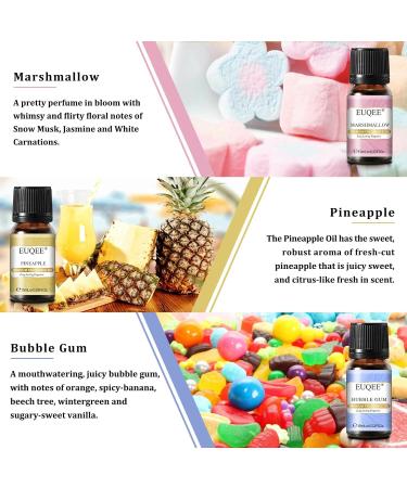 EUQEE Holiday Island Fragrance Oils Gift Set - Essential Oils for Diffusers - Aromatherapy Oil Blend of Pineapple Coconut, Sea Breeze, Bubble Gum, Bay Rum, Marshmallow - 6 Pack 10 ml - Buy Online on GoSupps.com