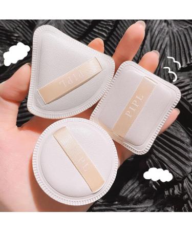 3Pcs Triangle Powder Puff Super Soft Breathable Dry Wet Dual Use Powder Puffs for Face Powder Make Up Sponge 3pcs - Buy Online on GoSupps.com