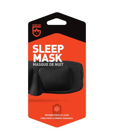 GEAR AID Sleep Mask for Deep REM Sleep for Travel and Outdoors Black