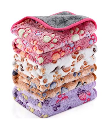 NAMALU 4 waterproof guinea pig fleeced ceilings Small dog blanket absorbent guinea pig cage inserts reusable pipi pads sleep cuddly ceiling (paw pattern 60 x 40 cm) paws 60 x 40 cm - Buy Online on GoSupps.com