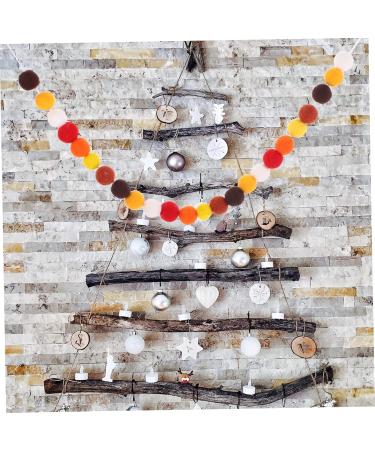 Cabilock String Wool Felt String Festival Hanging Decoration Colorful Pom Pom Garland Hairball Colorful Ball Assorted Color 1 220.00X2.00X2.00CM - Buy Online on GoSupps.com