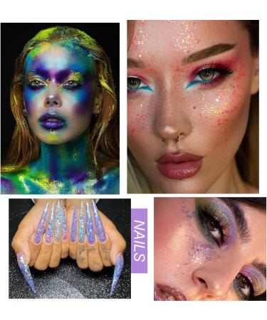 Emperoch 40 Colors Glitter Eyeshadow Palette Waterproof Glitter Shimmer Eyeshadow Makeup Palette 40 Blendable Neon Eyeshadow Makeup Palette with Highly Pigmented Glitters for Face Body - Buy Online on GoSupps.com