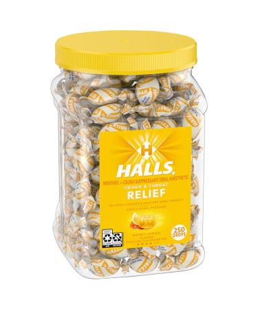Buy HALLS Relief Honey Lemon Cough Drops - Bulk 250 Count for Soothing Cough Relief | Fast International Shipping - Buy Online on GoSupps.com