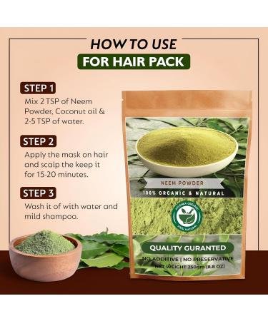 Neem Leaf Powder 8.8 OZ 100% Pure Azadirachta Indica | Traditional Ayurvedic Herb for Skin, Immune, and Detox Support 8.8 Ounce (Pack of 1) - Buy Online on GoSupps.com