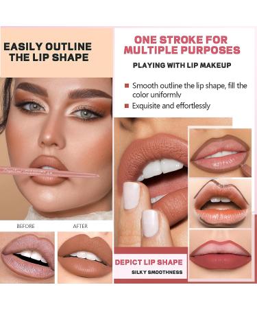 Buy Lip Liner Set - 12 High Pigmented Waterproof Colors | Long Lasting Velvet Slim Makeup for Daily Travel & Parties - International Shipping Available - Buy Online on GoSupps.com