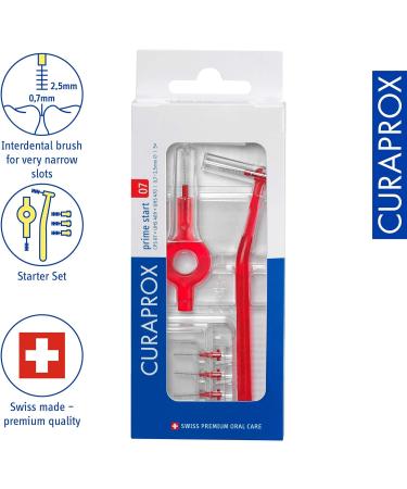 Curaprox Interdental Brush Set CPS 07 Prime Start | 5 Brushes 0.7mm Diameter Effective Dental Care | Fast International Shipping - Buy Online on GoSupps.com
