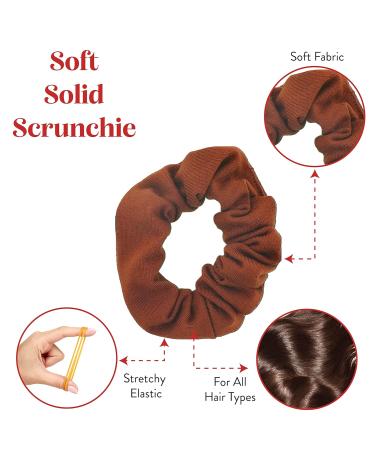 Set of 2 Camel Brown Hair Ties - Stylish & Durable Hair Accessories for All Hair Types - Buy Online on GoSupps.com