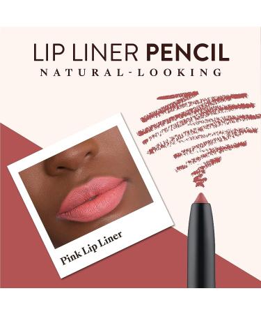 Mented Cosmetics Pink Lip Liner Pencil - Waterproof, Natural, Vegan & Cruelty-Free - Buy Online on GoSupps.com