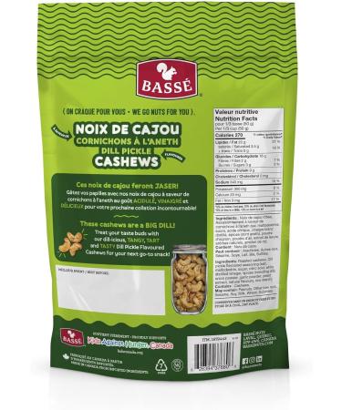 Bass Cashews Dill Pickle Flavour A Tasty Tangy and Tart Snack with 9g of Protein Per Serving - 800 Gram bag - Buy Online on GoSupps.com