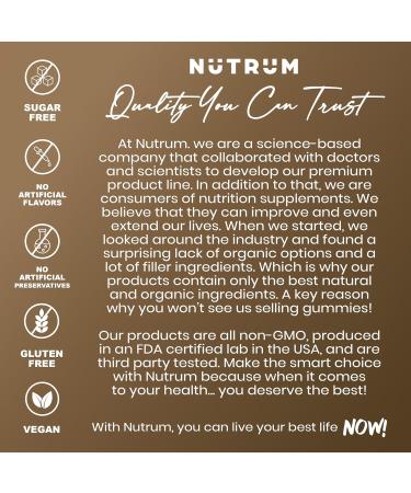 Nutrum NMN NAD+ Supplement Extra Strength Longevity & Cellular Energy Booster Supports NAD+ Levels Healthy Aging Focus & Metabolism Third Party Tested for Purity Made in USA 1 Month Supply - Buy Online on GoSupps.com