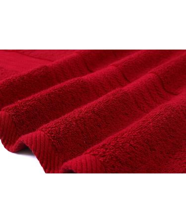 AKTI Premium Cotton Bath Sheets Towels 35x70 Inches 2 Pack - Super Soft & Absorbent 580 GSM - Red Equestrian Bathroom Towels - Buy Online on GoSupps.com