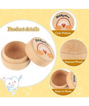 Personalized Wooden Milk Tooth Box for Girls | Unique Baptism & Birthday Gift Ideas | Keepsake for Baby Teeth - Buy Online on GoSupps.com