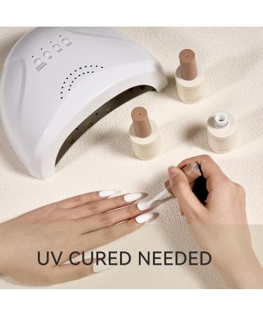 MEGIOR Cool White Gel Nail Polish 15ml Antiquewhite Gel Polish High Gloss Soak Off UV LED Nail Gel Polish for Nail Art Manicure Salon DIY Home Gift for Girls - Buy Online on GoSupps.com