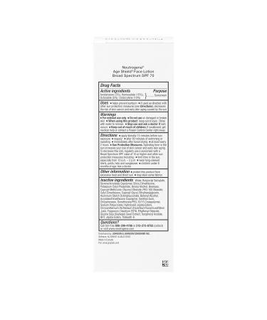 Neutrogena Age Shield Face Sunscreen Lotion SPF 70, 3 oz (Pack of 3) - Buy Online on GoSupps.com