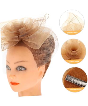 GALPADA 1pc Mesh Top Hat Hairpin Fascinator Hat with Veil Womens Headbands Turban Headband Mini Hair Clips for Women Clipper Grippers Women Hair Accessories Cocktail The Flowers Women's - Buy Online on GoSupps.com