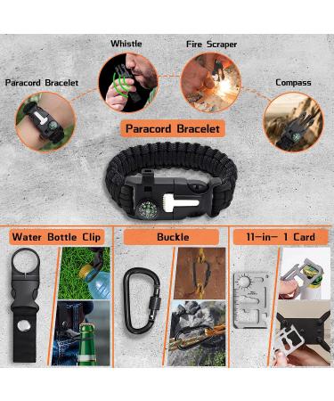 35 in 1 Survival Kit - Gifts for Dad, Men, Husband - Powerful Gear for Camping, Hiking, Hunting - Birthday Gifts for Him, Teen Boy, Boyfriend - Buy Online on GoSupps.com