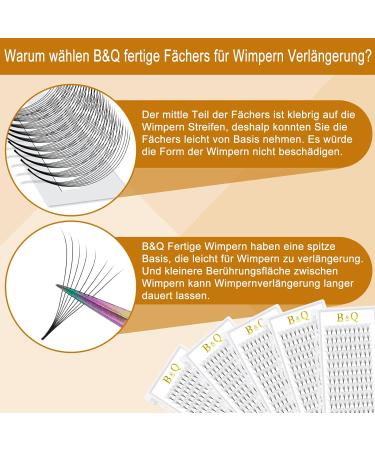 8D Eyelash Extensions - Volume Fans C&D Curl 0.07mm | International Shipping - Buy Online on GoSupps.com