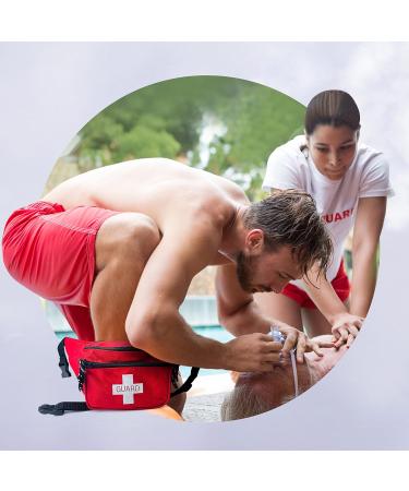 ASA TECHMED First Aid Waist Pack - Baywatch Lifeguard Fanny Pack for Emergency - Compact & Portable for Home, Car, Outdoors, Hiking, Playground, Pool, Camping & Workplace - Buy Online on GoSupps.com