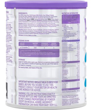 Bubs Goat Milk Stage 2 Formula | Babies 6-12 Months | Made with Fresh Goat Milk | 28.2 oz - Buy Online on GoSupps.com