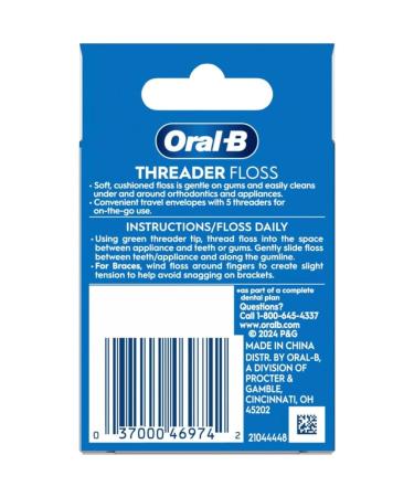 Glide Threader Floss - 30 Single-Use Packets (Value Pack of 12) | Shop Internationally - Buy Online on GoSupps.com