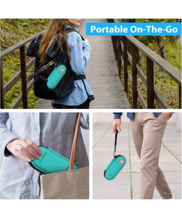 Medmax Insulin Cooling Bag - Portable Water-Repellent Bag with Cooling Packs for Diabetics | Insulin Pen & Accessories Cooler (Blue/Green) - Buy Online on GoSupps.com