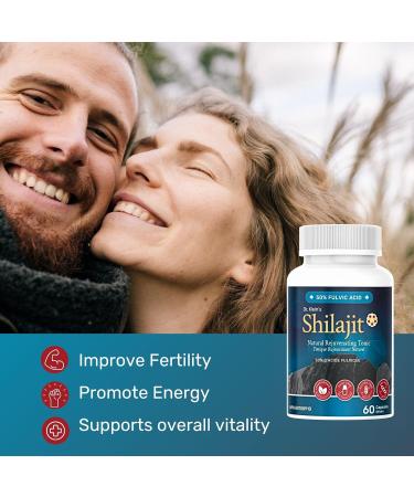 Dr. Klein's Natural Shilajit for Men & Women. 500mg daily dose. 50% Fulvic Acid. Pure Himalayan Shilajit. Ayurvedic Rasayana. Vegetarian & Gluten Free. Made in Canada. 60 Capsules. - Buy Online on GoSupps.com