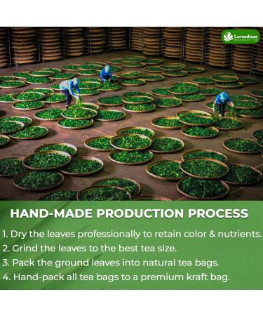 Lavendium Premium 40 Bay Leaf Tea Bags 100% Natural & Pure from Bay Leaves. Loose Leaf Bay Herbal Tea. Bay Leaf Tea. No Sugar No Caffeine No Gluten Vegan. - Buy Online on GoSupps.com