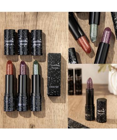 3Pcs Glitter Jelly Lipstick Set - Glossy Shimmer Lip Balm | Moisturizing Color-Changing Lip Gloss | Waterproof and Nourishing - Buy Online on GoSupps.com