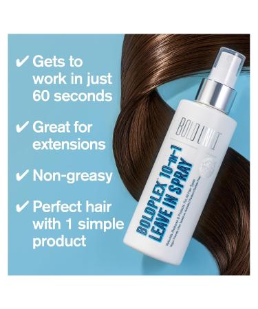 Boldplex Heat Thermal Protectant -10-in-1 Leave in Treatment Spray For Frizzy Dry Damaged Colored Broken Curly & Bleached Hair Types- Paraben & Sulfate-Free. Cruelty Free 100% Vegan. 5.9 Fl.Oz - Buy Online on GoSupps.com