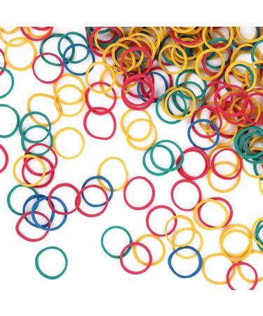 Grevosea 1000 Pieces Rubber Bands for Women's Hair Small Hair Ties Soft Elastic Bands For Kid Hair Colorful Ponytail Pigtails Holder for Women Toddler Girls Kids Thick Hair to Hair
