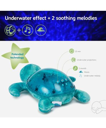 Cloud b Tranquil Turtle Aqua Nightlight Projector with Soothing Sounds | Adjustable Settings | Auto-Shutoff - Buy Online on GoSupps.com