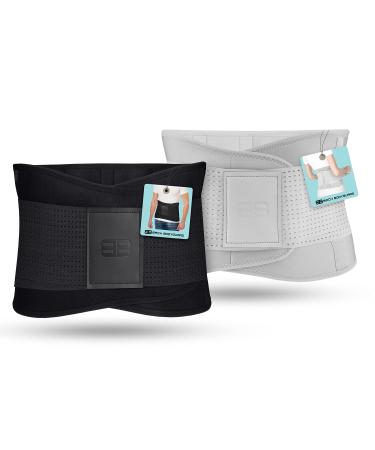 Back bodyguard rear belt - innovative lumbar spine support - back bandage relieved back - kidney belt to the back support - 4 sizes (xl gray) XL gray