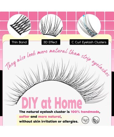 FANXITON Lash Clusters Kit Wispy Lashes Clusters Kit Natural C Lash Extensions Kit Eyelash Clusters Kit with Lash Bond and Seal Tweezers Individual Lashes Kit - 280 Pcs - (YS03)DIY Lash Extension Kit-280pcs - Buy Online on GoSupps.com