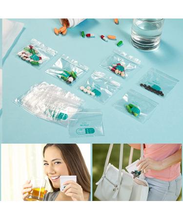 Ekora 400 Pack Pill Bags Pouch - BPA Free, Reusable Ziplock Poly Bag - Daily Medication Storage & Organizer - Buy Online on GoSupps.com