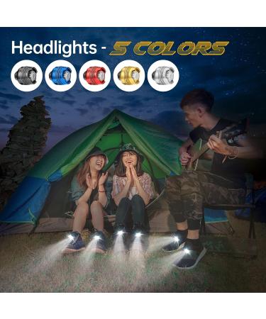 LNRIM LED Headlights for Croc - 2PCS IPX5 Waterproof Shoe Lights | 3 Modes, Ideal for Dog Walking, Camping, Running | Suitable for Adults & Kids - Gold - Buy Online on GoSupps.com