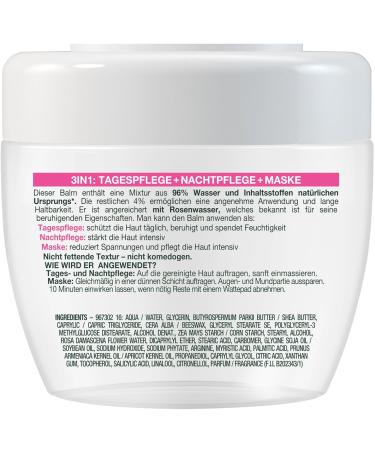 Garnier Botanical Balm 3-in-1 Face Mask with Rose Water - SkinActive Pack of 2 | Hydrating Day Night & Mask Treatment - Buy Online on GoSupps.com