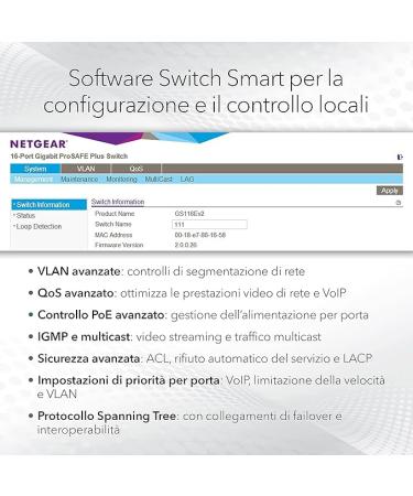 NETGEAR 24-Port Gigabit Ethernet Smart Managed Pro Switch (GS724Tv4) - with 2 x 1G SFP  Desktop/Rackmount  and ProSAFE Lifetime Protection - Buy Online on GoSupps.com