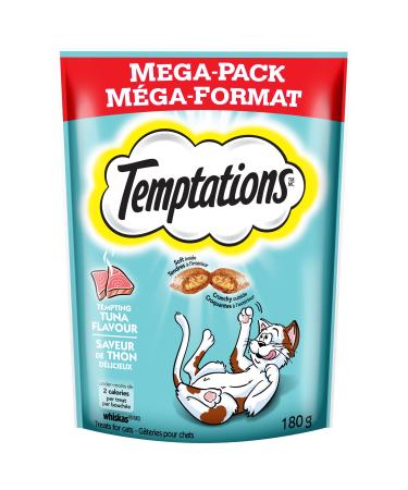 TEMPTATIONS Adult Cat Treats Tempting Tuna Flavour 180g (10 Pack) 180 g (Pack of 10) Tuna