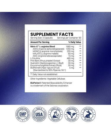 Research Verified Nitric Oxide - with L-Arginine and L-Citrulline - Premium Muscle Building Nitric Oxide Booster - 270 Count - 1 Bottle 270 Count (Pack of 1) - Buy Online on GoSupps.com