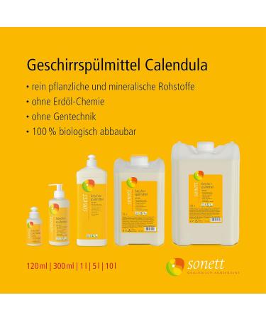Sonett Dishwashing Liquid Calendula 1L - Eco-Friendly Biodegradable International Shipping - Buy Online on GoSupps.com
