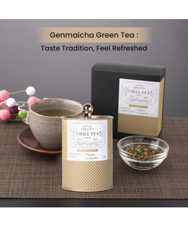  CHILL TEA Tokyo Genmaicha loose leaf tea from CHILL TEA Tokyo - 100% Japanese Tea (100g) - Buy Online on GoSupps.com