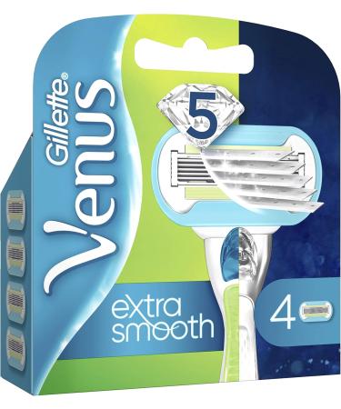 Gillette Venus Extra Smooth Replacement Blades - 4 Pack for Effortless Shaving | International Shipping Available - Buy Online on GoSupps.com