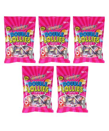 Rockets Double Lollies Lollipops - Total 60 Count 480g