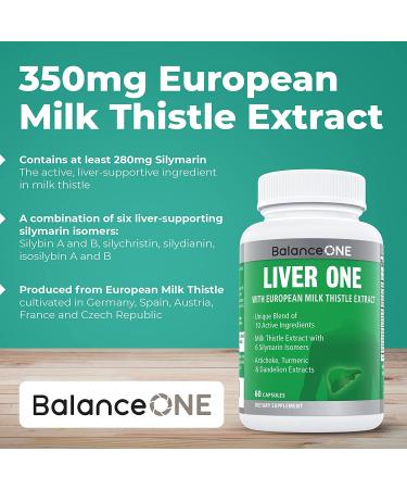 Liver One Supplement - 10 Antioxidant Ingredients for Natural Liver Support - Vegan & Non-GMO - 30 Day Supply - Buy Online on GoSupps.com