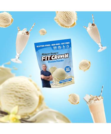 Fit Crunch Tri-Blend Whey Protein, Keto Friendly, Low Calories, High Protein, Gluten Free, Soy Free (18 Servings, Vanilla Milkshake) - Buy Online on GoSupps.com