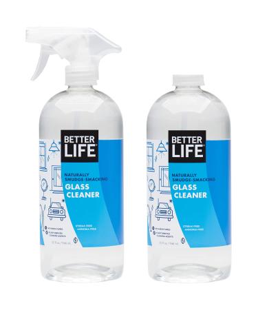 Better Life Natural Streak Free Glass Cleaner, 32 Ounces (Pack of 2), 24425 32 Fl Oz (Pack of 2)