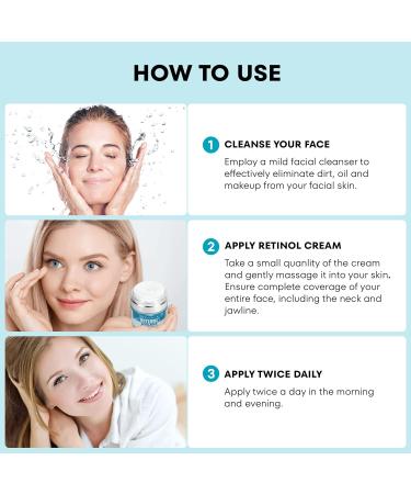 Buy Retinol Cream for Anti-Aging | Collagen Face Moisturizer for Wrinkles - Day & Night Cream for Men & Women - Buy Online on GoSupps.com