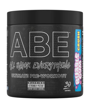 Applied Nutrition ABE Pre Workout - All Black Everything Pre Workout Powder Energy & Physical Performance with Citrulline Creatine Beta Alanine (375g - 30 Servings) (Bubblegum Crush)