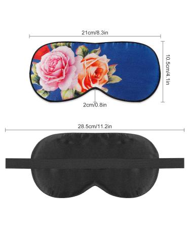 Silk Sleep Mask & Blindfold - Super Soft Eye Mask for Full Night's Sleep and Travel - Rose - Buy Online on GoSupps.com